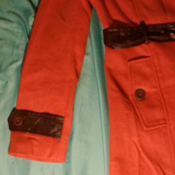 BLAC LABEL PINK , ORANGE BELTED COAT SIZE LARGE - Picture 12 of 14